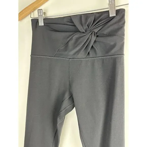 🦄 Rare Lululemon Align High Rise Crop 23" Twist Waist Legging Pant Black Size 4 - Picture 2 of 15